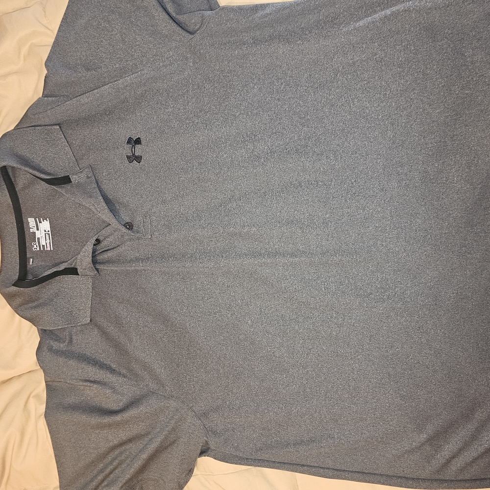 Under Armour Men's Gray Polo Shirt